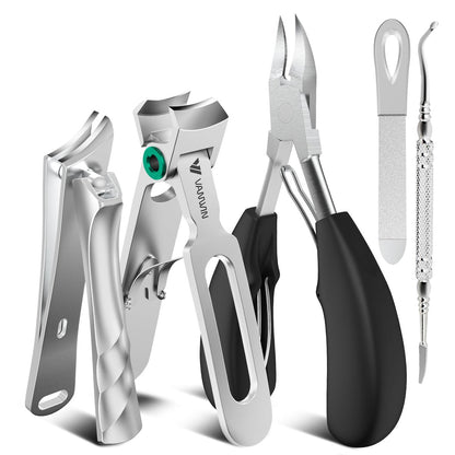 VANWIN Toenail Clippers for Seniors - Large Heavy Duty Toe Nail Clipper with 37mm Wide Opening for Thick Nails, Ingrown Nail Cutter, Stainless Steel Avelisse