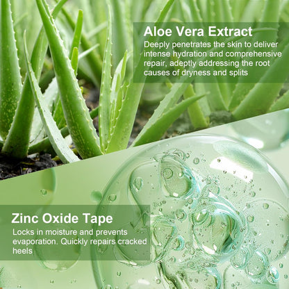 TEAWOO 50PCS Aloe Vera Cracked Hands Treatment Patches - Dry Cracked Hands Repair Bandage