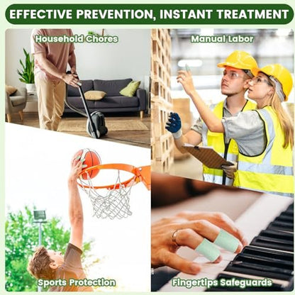 TEAWOO 50PCS Aloe Vera Cracked Hands Treatment Patches - Dry Cracked Hands Repair Bandage
