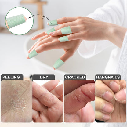 TEAWOO 50PCS Aloe Vera Cracked Hands Treatment Patches - Dry Cracked Hands Repair Bandage
