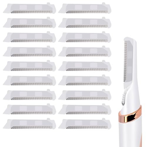 18-Pack Replacement Blades for Finishing Touch Flawless Dermaplane Glo Facial Exfoliation Razor - White Avelisse