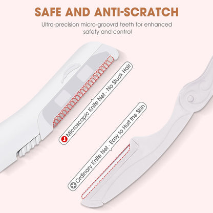 18-Pack Replacement Blades for Finishing Touch Flawless Dermaplane Glo Facial Exfoliation Razor - White Avelisse