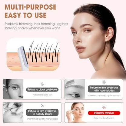18-Pack Replacement Blades for Finishing Touch Flawless Dermaplane Glo Facial Exfoliation Razor - White Avelisse