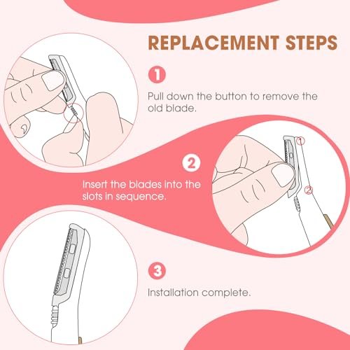 18-Pack Replacement Blades for Finishing Touch Flawless Dermaplane Glo Facial Exfoliation Razor - White Avelisse
