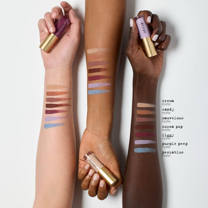 stila Liqua Play Liquid Eye Shadow - Long-Wear Matte Cream Eyeshadow, Figgy Matte, 0.15 Fl Oz
