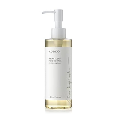 COSMOO Deep Cleansing Oil – Pore Control Oil Cleanser for Makeup Removal & Blackhead Care, Korean Skin Care, All Skin Types, 6.76 fl oz
