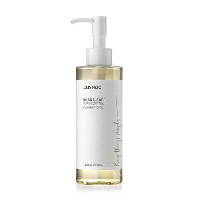 COSMOO Deep Cleansing Oil – Pore Control Oil Cleanser for Makeup Removal & Blackhead Care, Korean Skin Care, All Skin Types, 6.76 fl oz