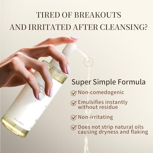 COSMOO Deep Cleansing Oil – Pore Control Oil Cleanser for Makeup Removal & Blackhead Care, Korean Skin Care, All Skin Types, 6.76 fl oz - görsel 4