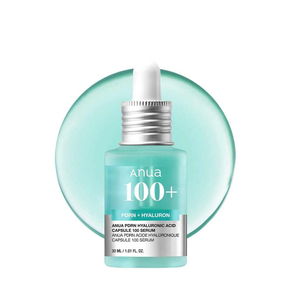 Anua PDRN Hyaluronic Acid Capsule 100 Serum - Hydrating & Plumping Face Serum with Salmon DNA, Glass Skin Effect, Lightweight Korean Skincare, 1.01 fl oz Avelisse