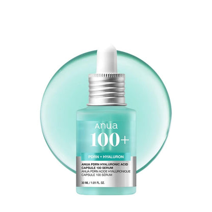 Anua PDRN Hyaluronic Acid Capsule 100 Serum - Hydrating & Plumping Face Serum with Salmon DNA, Glass Skin Effect, Lightweight Korean Skincare, 1.01 fl oz Avelisse