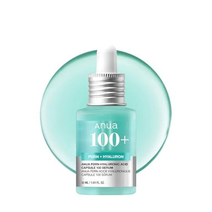 Anua PDRN Hyaluronic Acid Capsule 100 Serum - Hydrating & Plumping Face Serum with Salmon DNA, Glass Skin Effect, Lightweight Korean Skincare, 1.01 fl oz Avelisse