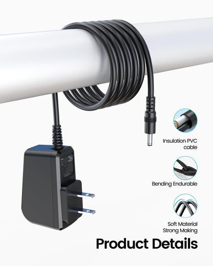 Vicgee 8V 5FT Power Cord Compatible with Philips Norelco HQ840 MG3760 MG3750 Multigroom Series 3000 Shaver Trimmer Charger Avelisse