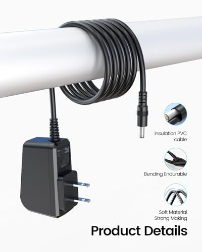 Vicgee 8V 5FT Power Cord Compatible with Philips Norelco HQ840 MG3760 MG3750 Multigroom Series 3000 Shaver Trimmer Charger Avelisse
