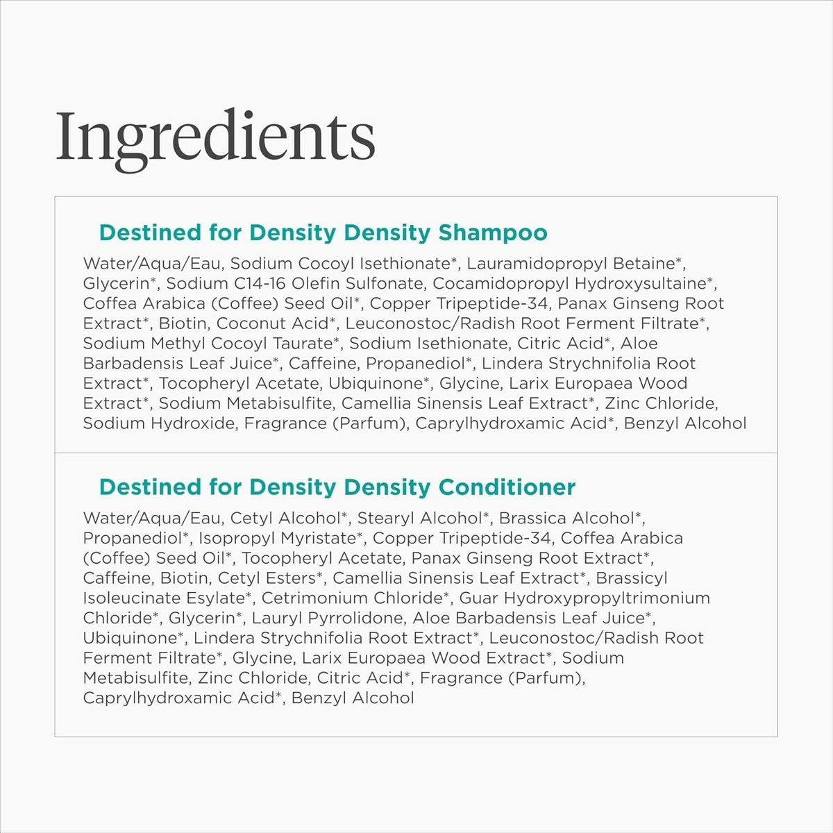 Briogeo Destined for Density Caffeine + Biotin Peptide Density Shampoo & Conditioner Duo – Increase Hair Thickness & Volume for Fine or Thinning Hair, Sulfate-Free, Vegan & Cruelty-Free (16 Fl Oz Each) Avelisse
