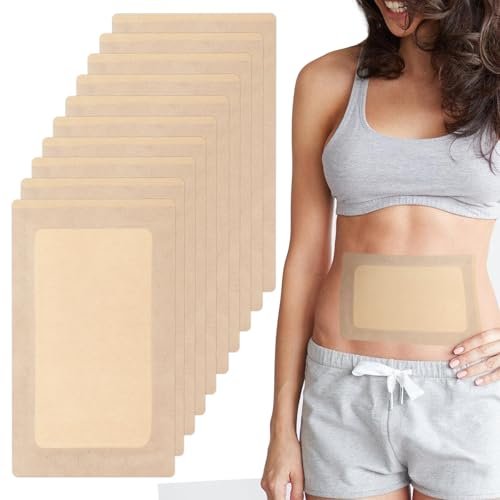 Extra Large Castor Oil Pack Wrap – 20 Pack, Self-Adhesive, Organic Cotton Flannel, No Washing, Anti-Leak, 11.02 x 6.29 in, Skin Avelisse
