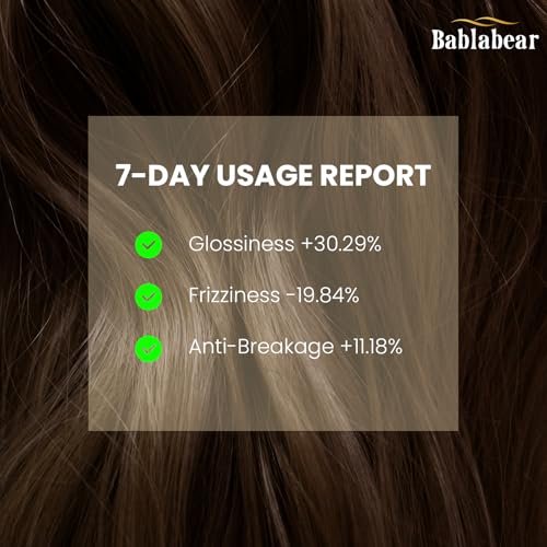 Bablabear Hair Oil for Frizzy Hair - Hydrating Oil Serum Repairs Damaged Hair, Strengthens, Heat Protection, Adds Shine, Smooths Split Ends (1.4 Fl Oz) Avelisse
