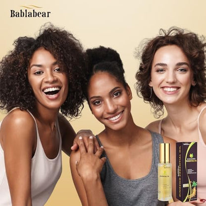 Bablabear Hair Oil for Frizzy Hair - Hydrating Oil Serum Repairs Damaged Hair, Strengthens, Heat Protection, Adds Shine, Smooths Split Ends (1.4 Fl Oz) Avelisse