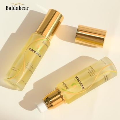 Bablabear Hair Oil for Frizzy Hair - Hydrating Oil Serum Repairs Damaged Hair, Strengthens, Heat Protection, Adds Shine, Smooths Split Ends (1.4 Fl Oz) Avelisse