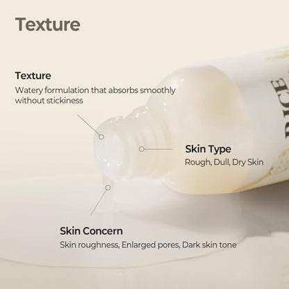 SKINFOOD Rice Brightening Toner - Vegan Korean Skincare with Fermented Rice Water for Glass Skin, Pore Minimizing & Hydrating, 5.41 fl oz Avelisse