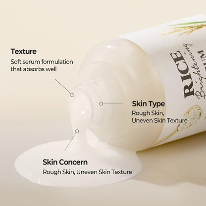 SKINFOOD Rice Starter Kit: Glass Skin Travel Set with Toner, Serum, Moisturizer & Face Wash Avelisse