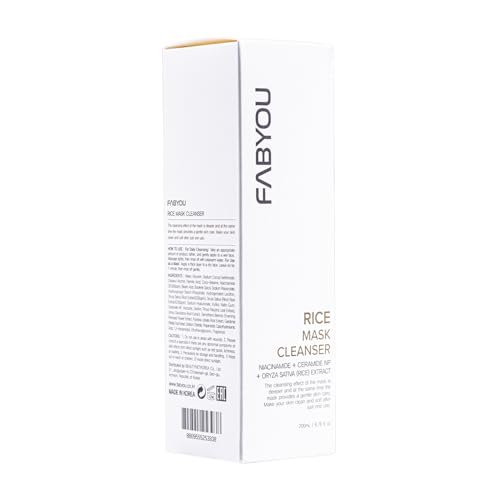 Rice Mask Cleanser 6.76 fl oz - Glow-Boosting & Hydrating Face Wash with Jeju Rice & Natto Gum, Gentle Exfoliating Daily Foam Cleanser, Deep Pore Cleansing, Non-Irritating - Korean Skin Care - görsel 16