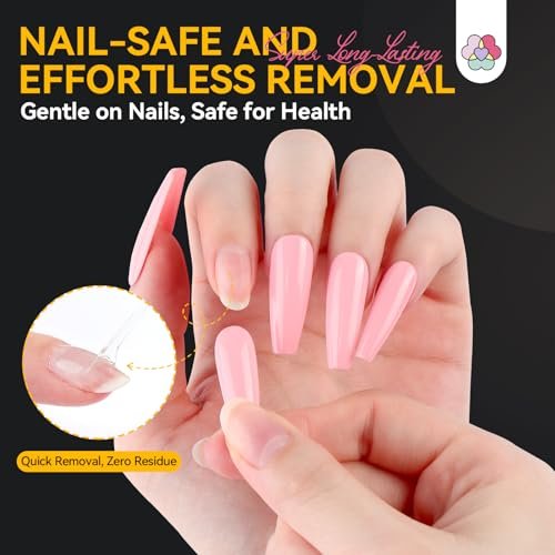 SAVILAND Pro Nail Adhesive Tabs 600 PCS – 30 Day Long Lasting Press On Nail Sticky Tabs, 15 Sizes, 0.3mm Ultra-Thin & Waterproof for Shower, Strong Nail Glue Stickers for Home DIY Use - görsel 10