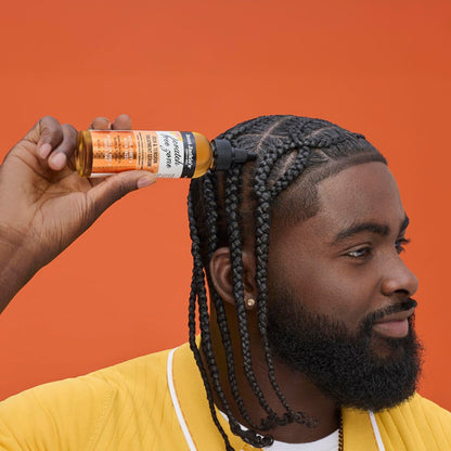 Aunt Jackie's Braid + Twist Collection Scratch Free Zone Itch & Tension Treatment Serum – Relieve Dry, Itchy Scalp with Witch Hazel, Biotin, and Honey – 4 fl oz