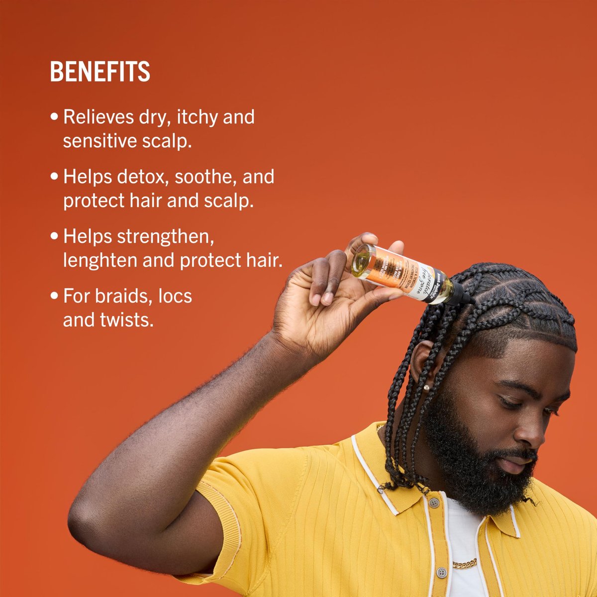 Aunt Jackie's Braid + Twist Collection Scratch Free Zone Itch & Tension Treatment Serum – Relieve Dry, Itchy Scalp with Witch Hazel, Biotin, and Honey – 4 fl oz - görsel 5