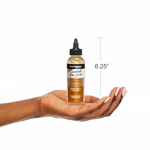 Aunt Jackie's Braid + Twist Collection Scratch Free Zone Itch & Tension Treatment Serum – Relieve Dry, Itchy Scalp with Witch Hazel, Biotin, and Honey – 4 fl oz - görsel 14