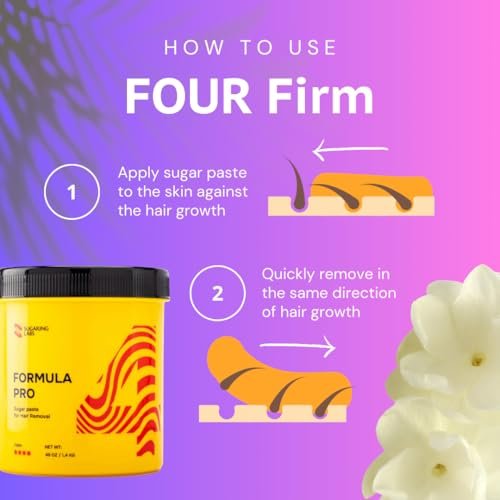 Sugaring Paste FORMULA PRO for Hair Removal FIRM - Sugar Wax Kit for Brazilian, Bikini, Underarms - 49 oz / 3 lb Avelisse