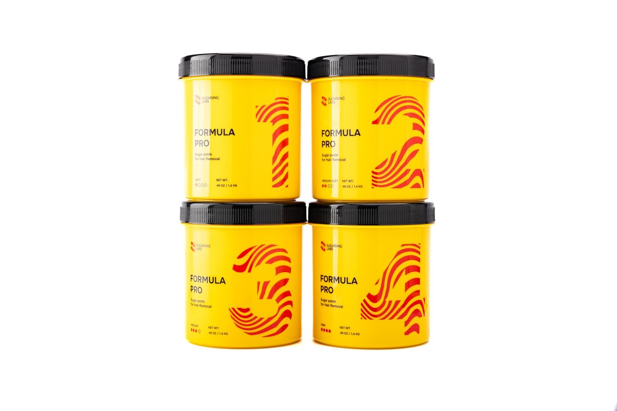Sugaring Paste FORMULA PRO for Hair Removal FIRM - Sugar Wax Kit for Brazilian, Bikini, Underarms - 49 oz / 3 lb Avelisse
