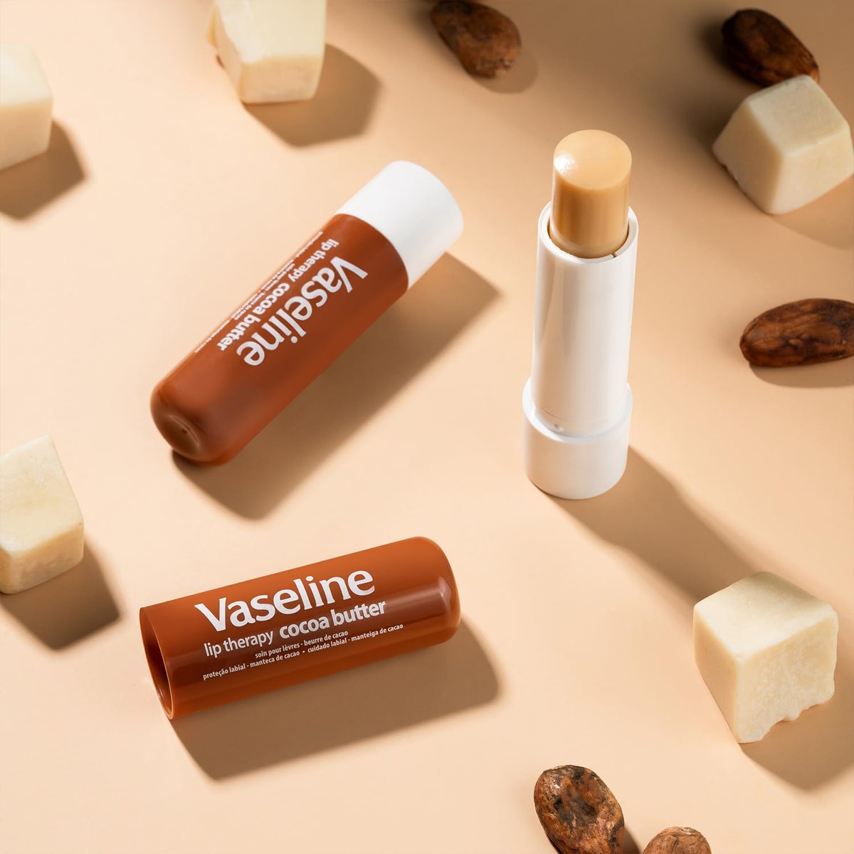 Vaseline Lip Therapy Cocoa Butter Lip Balm, 6 Pack, 0.16 oz Each Avelisse