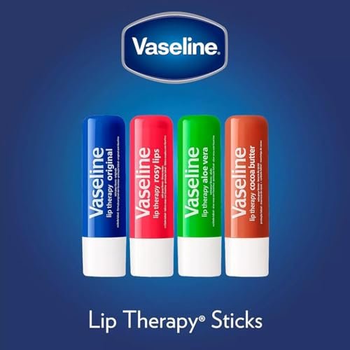 Vaseline Lip Therapy Cocoa Butter Lip Balm, 6 Pack, 0.16 oz Each Avelisse