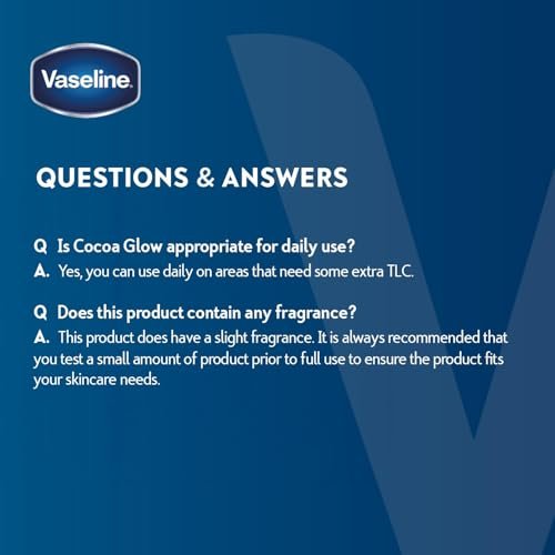 Vaseline Cocoa Glow Body Cream 6-Pack – Pure Cocoa Butter 48H Moisturizing Cream for Dry Skin, Travel-Size, 2.53 Fl Oz Each Avelisse
