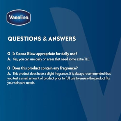 Vaseline Cocoa Glow Body Cream 6-Pack – Pure Cocoa Butter 48H Moisturizing Cream for Dry Skin, Travel-Size, 2.53 Fl Oz Each Avelisse