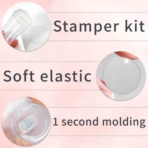 French Tip Nail Stamper Kit – Silicone Jelly Nail Art Stamper with Scraper, Reusable Tear-Resistant Tool for Perfect French Manicure at Home - görsel 16