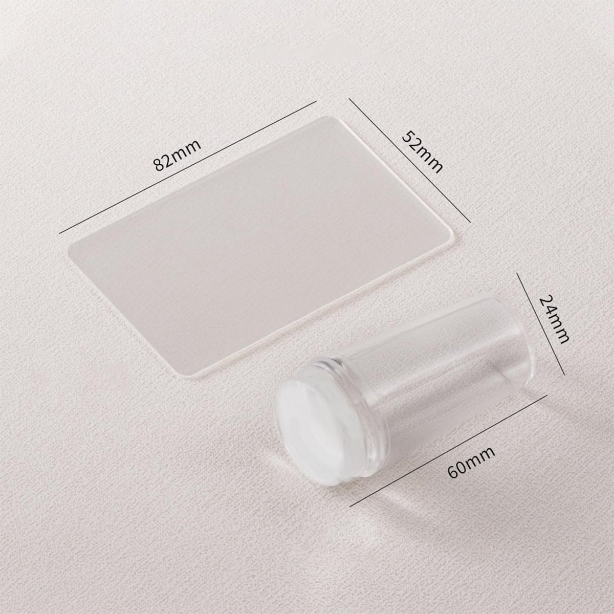 French Tip Nail Stamper Kit – Silicone Jelly Nail Art Stamper with Scraper, Reusable Tear-Resistant Tool for Perfect French Manicure at Home - görsel 11