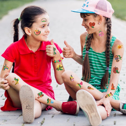 Andi Cppss Hungry Insects Temporary Tattoo - 144PCS Kids Temporary Tattoos for Party Supplies, Insect Theme Tattoo Stickers for Kids, Cute Animal Tattoos for Classroom Reward, Birthday Party, Event Decor Avelisse