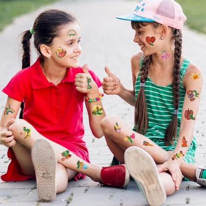 Andi Cppss Hungry Insects Temporary Tattoo - 144PCS Kids Temporary Tattoos for Party Supplies, Insect Theme Tattoo Stickers for Kids, Cute Animal Tattoos for Classroom Reward, Birthday Party, Event Decor Avelisse