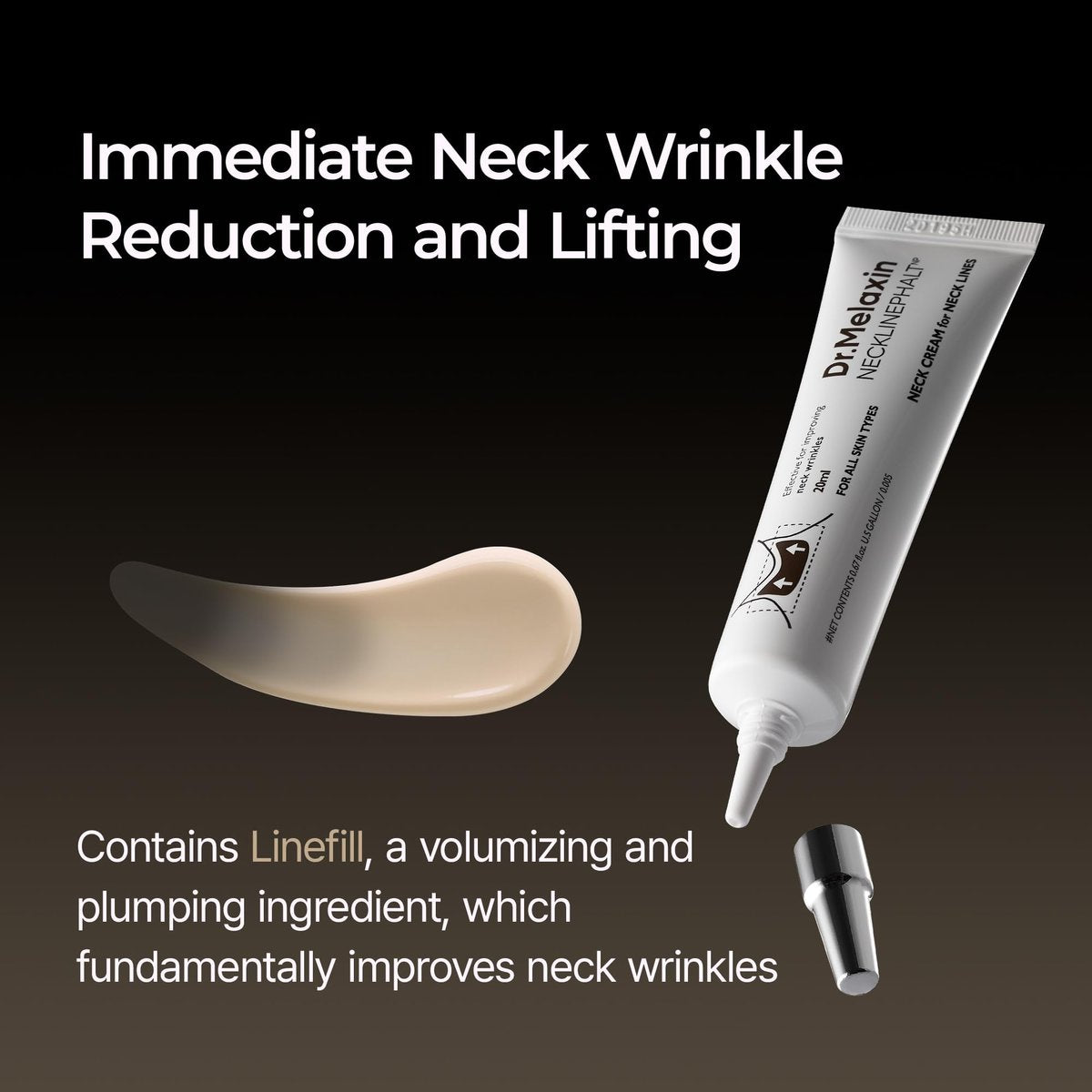 Dr.Melaxin Necklinephalt Spicule Neck Cream – Microneedle Firming & Lifting Treatment for Turkey Neck & Sagging Skin, Peptides for Wrinkle Care & Skin Tightening, Korean Skincare 1.69 fl.oz Avelisse