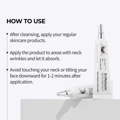Dr.Melaxin Necklinephalt Spicule Neck Cream – Microneedle Firming & Lifting Treatment for Turkey Neck & Sagging Skin, Peptides for Wrinkle Care & Skin Tightening, Korean Skincare 1.69 fl.oz Avelisse