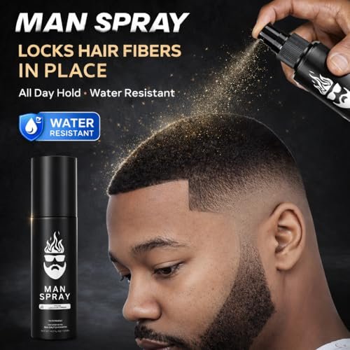 Hair Fiber Locking Spray with Sea Salt & Keratin – Long-Lasting Hold for Hair Fibers | THE MAN KIT Replenishment Avelisse