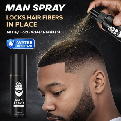 Hair Fiber Locking Spray with Sea Salt & Keratin – Long-Lasting Hold for Hair Fibers | THE MAN KIT Replenishment Avelisse