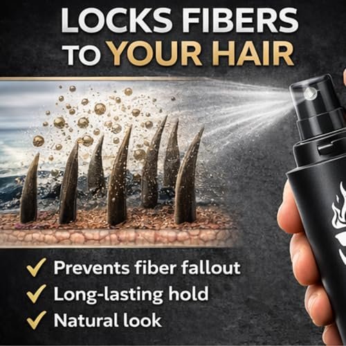 Hair Fiber Locking Spray with Sea Salt & Keratin – Long-Lasting Hold for Hair Fibers | THE MAN KIT Replenishment Avelisse