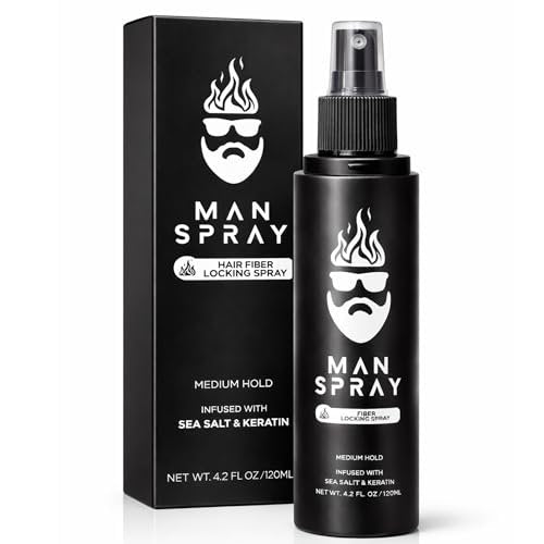 Hair Fiber Locking Spray with Sea Salt & Keratin – Long-Lasting Hold for Hair Fibers | THE MAN KIT Replenishment Avelisse