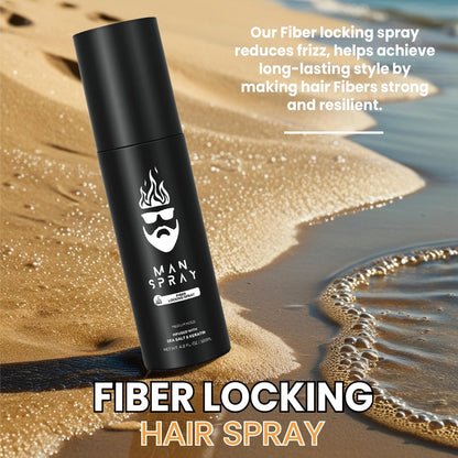 Hair Fiber Locking Spray with Sea Salt & Keratin – Long-Lasting Hold for Hair Fibers | THE MAN KIT Replenishment Avelisse