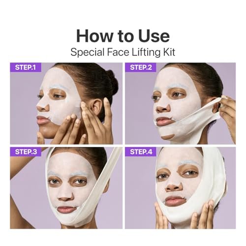 numbuzin No.9+ NAD+ BIO Lifting Full Face Mask – Peptide & Collagen Two-Piece Firming Mask for Smooth, Defined-Looking Skin, 4 Sheets + Lifting Band - görsel 13