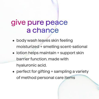 Method Body Wash (18oz) and Lotion (14oz) Gift Set, Pure Peace Avelisse