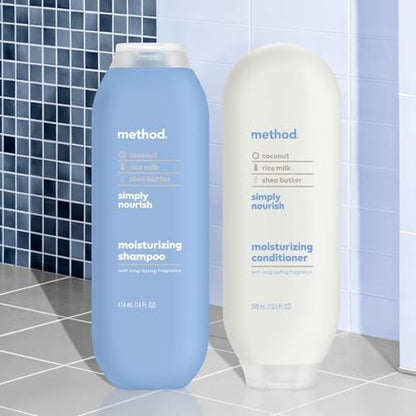 Method Simply Nourish Body Wash & Hair Care Gift Set – 3 Pack, 15.17 Fl Oz Each Avelisse
