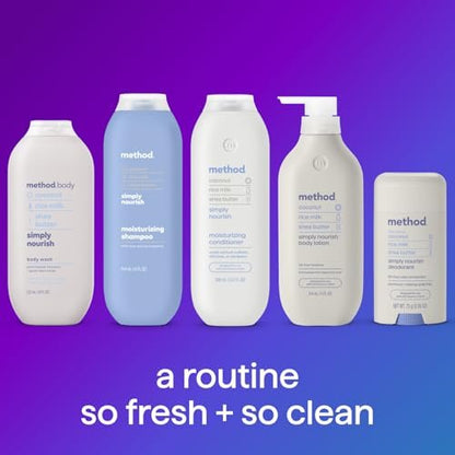 Method Simply Nourish Body Wash & Hair Care Gift Set – 3 Pack, 15.17 Fl Oz Each Avelisse